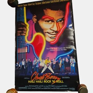 Chuck Berry Hail! Hail! Rock 'N' Roll Soundtrack Promo Poster 26x40 Vintage 1987